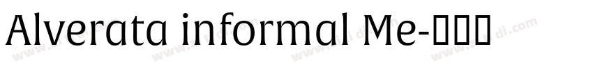 Alverata informal Me字体转换